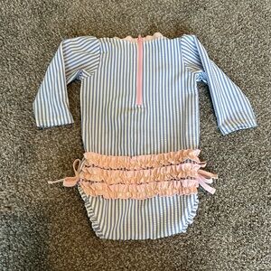 Ruffle Butts Baby Girls Seersucker Swimsuit 6-12 months